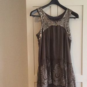 NWT Free People Mirror Mirror Sequin Tunic, size L